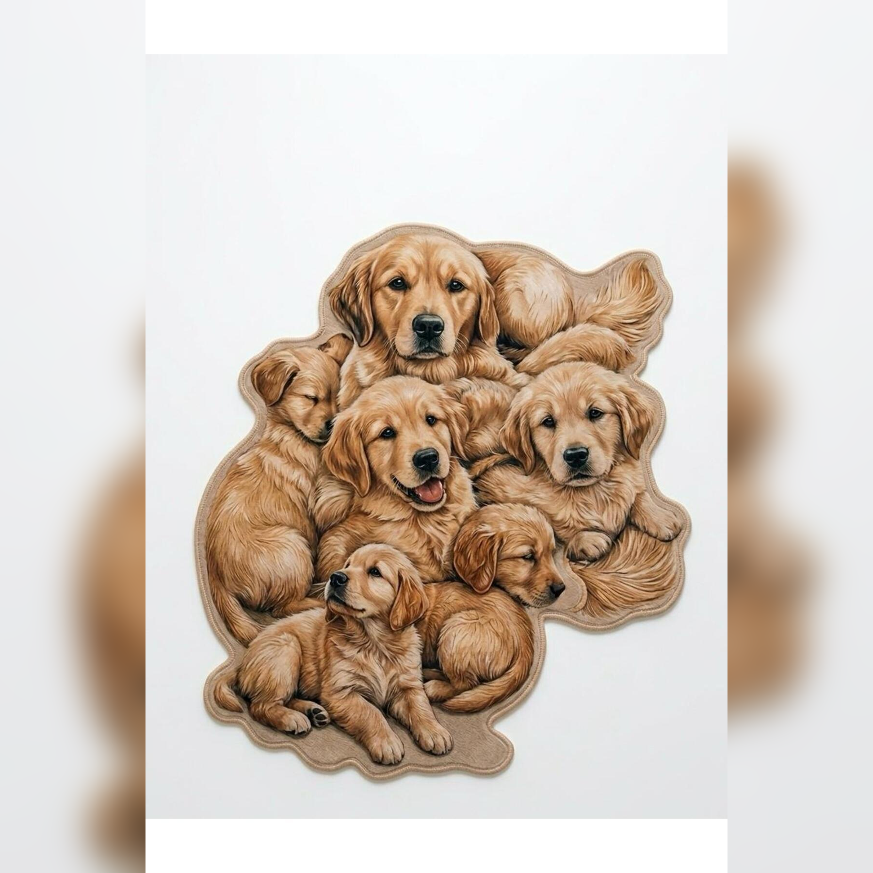 Dijital Baskılı Kaymaz Taban Yıkanabilir Renkli Kedili asimetrik kesim evcil hayvan mama paspası 60x90cm