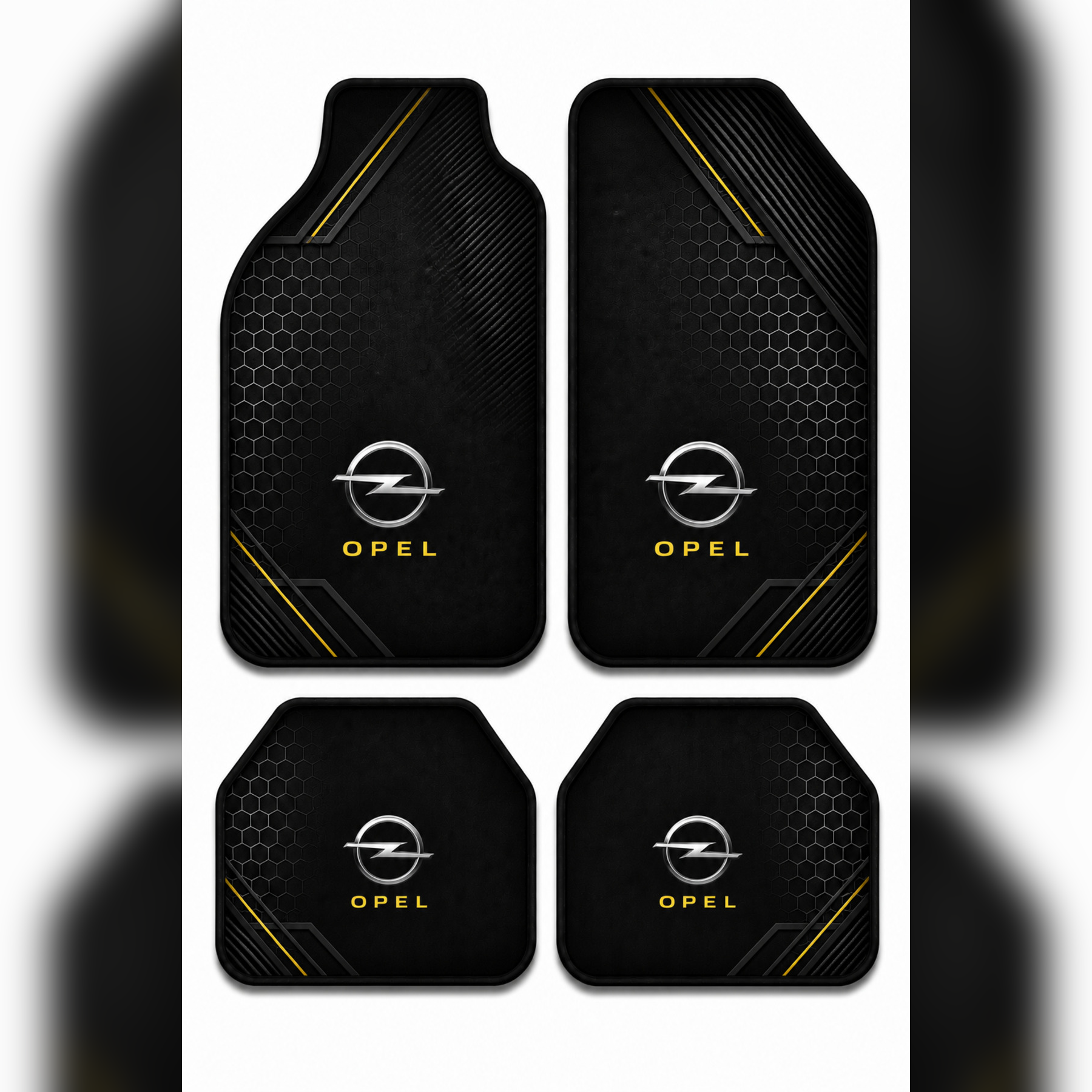 Opel Uyumlu Universal Premium Araç İçi Oto Paspası 4'lü Set – Tüm Araç Modellerine Uygun – Kaymaz DOT Taban