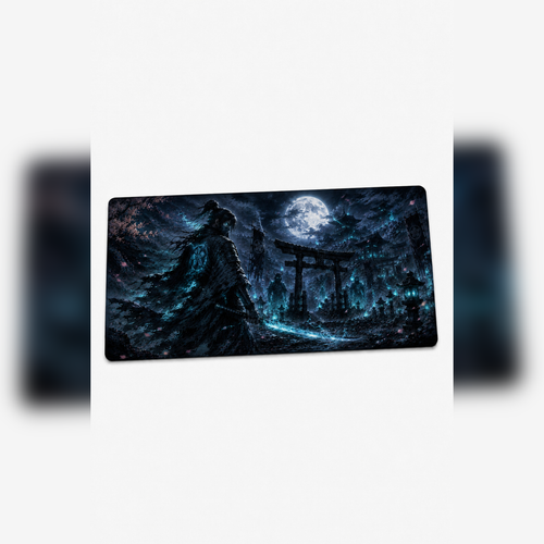 Anime Samurai-Ninja Collection 80x40 cm Büyük Boy Gaming Mousepad Kaymaz Taban Deskmat