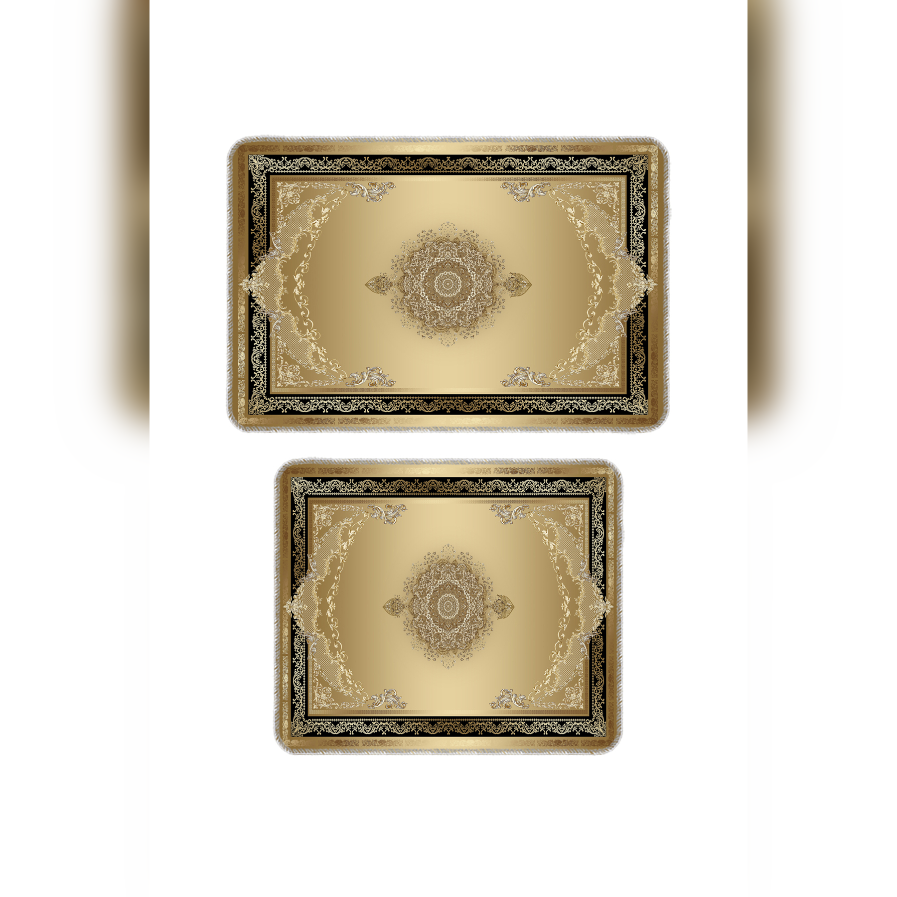Banyo Paspası 2'li Set Kaymaz Tabanlı ve Yıkanabilir 60x90 Cm - 50x60 Cm