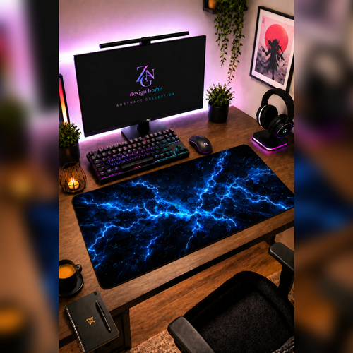 Abstract Collection 80x40 cm Büyük Boy Gaming Mousepad Kaymaz Taban Deskmat