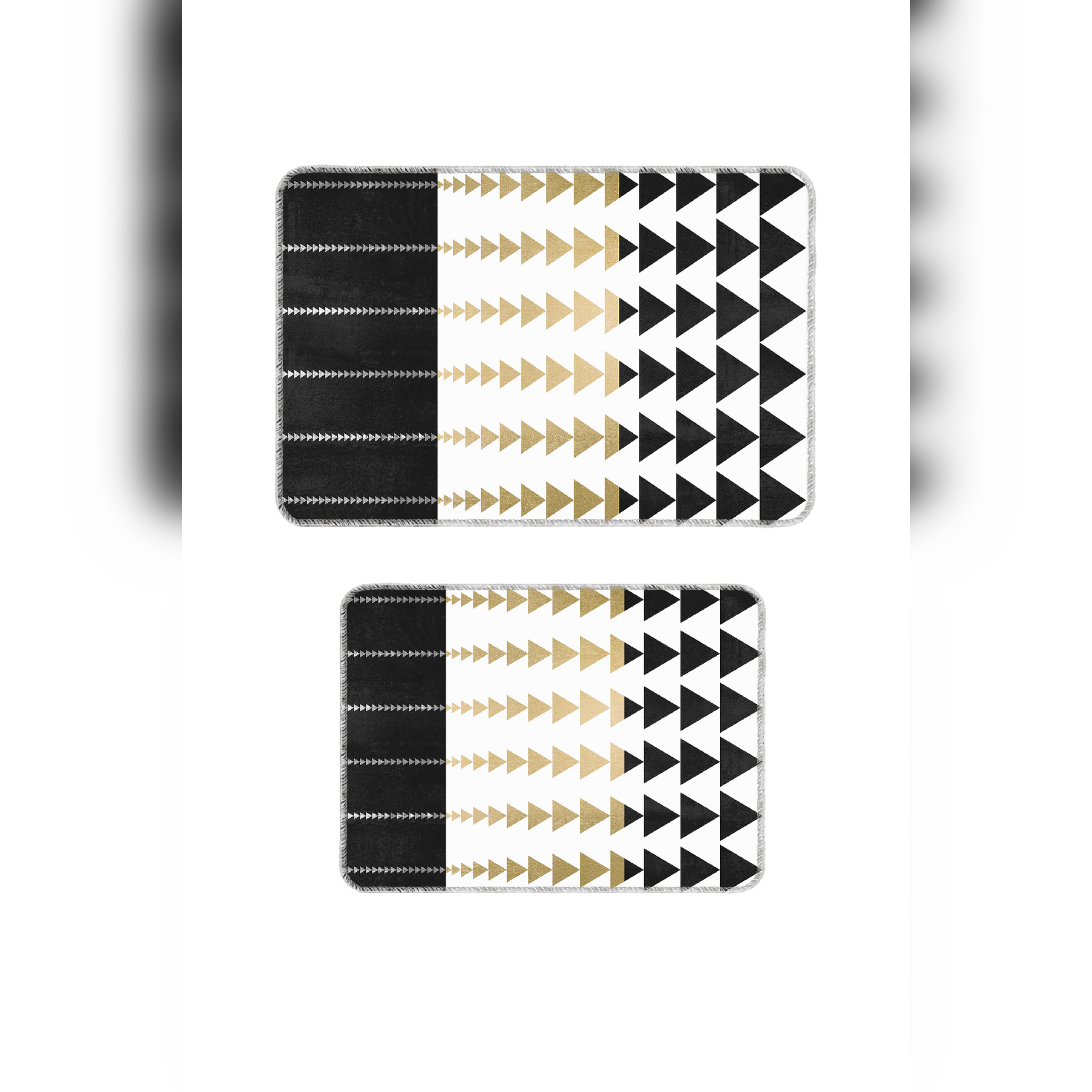 Banyo Paspası 2'li Set Kaymaz Tabanlı ve Yıkanabilir 60x90 Cm - 50x60 Cm