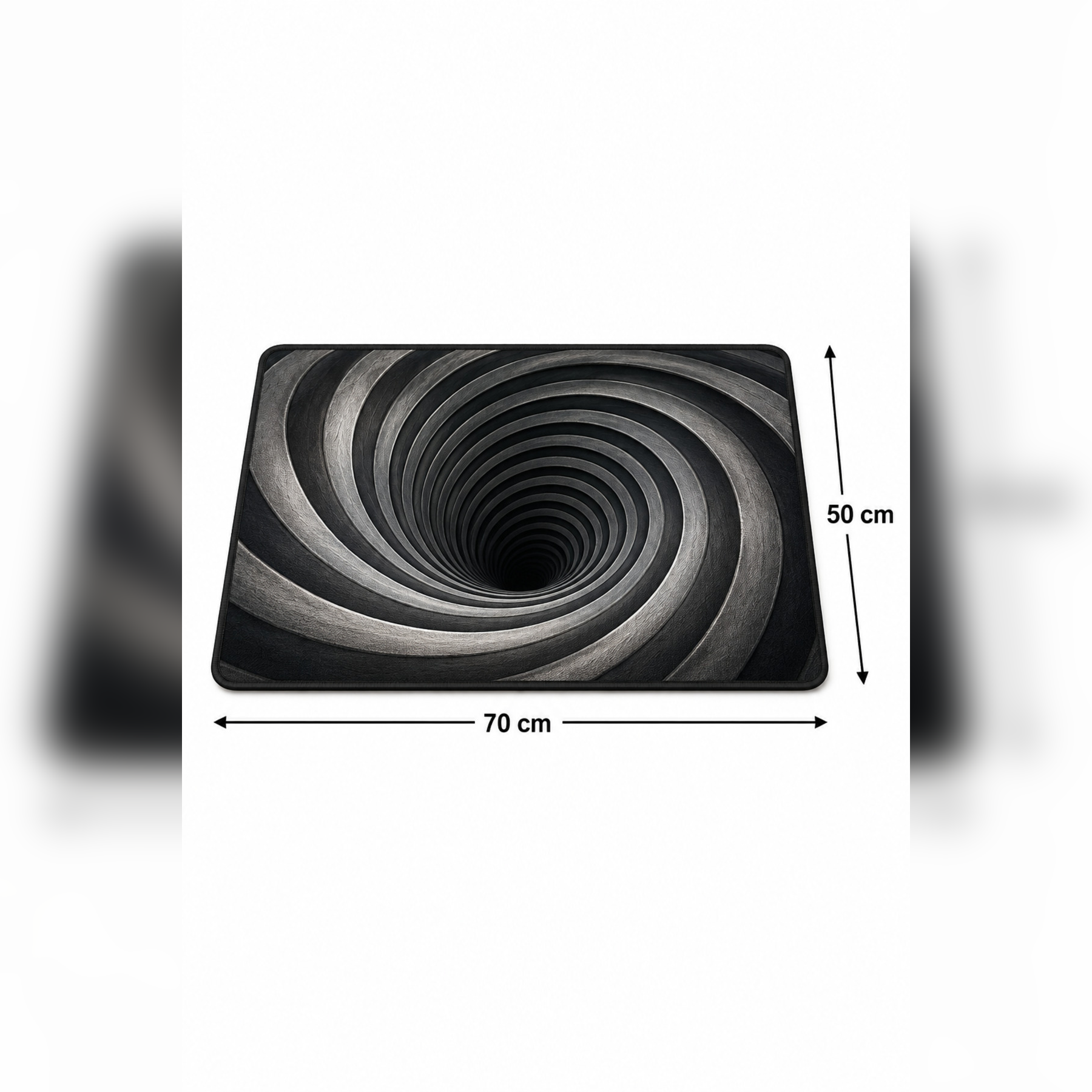 Sipiral Sonsuzluk Gökyüzü 3D İllüzyon Kapı Önü Paspası 70×50 cm -60 x 90 cm – Kaymaz Taban – Kişiye Özel Tasarım Seçeneği