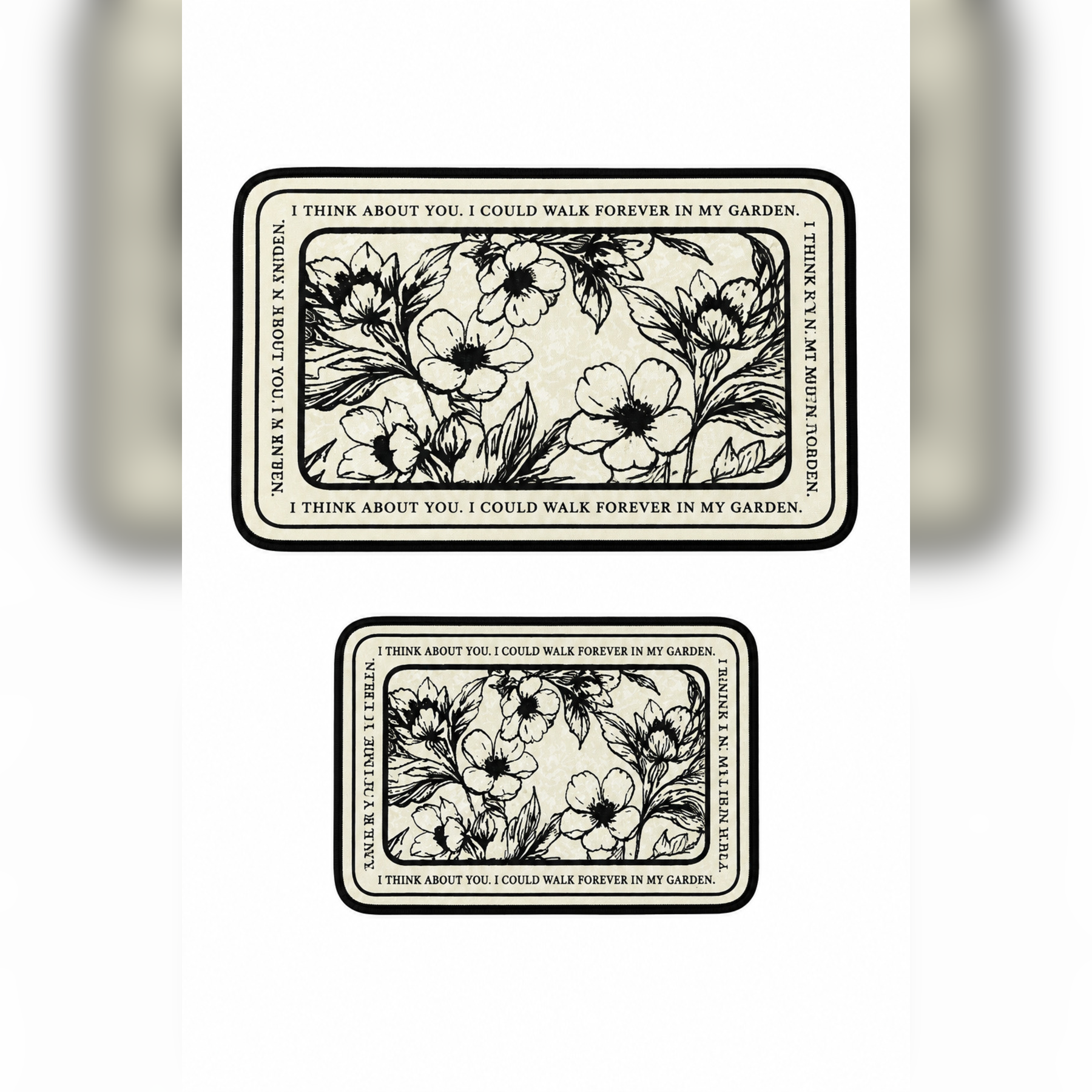 Banyo Paspası 2'li Set Kaymaz Tabanlı ve Yıkanabilir 60x90 Cm - 50x60 Cm