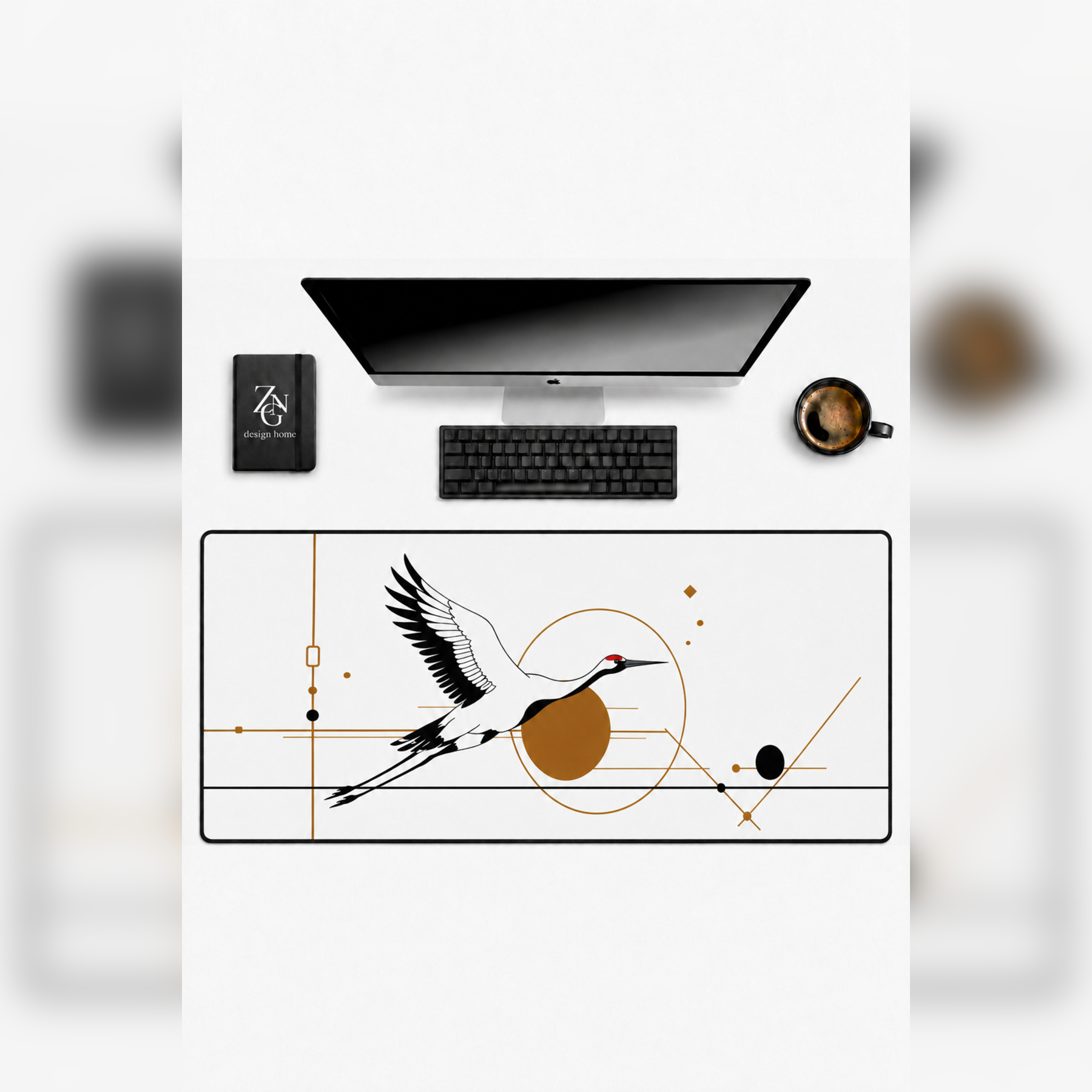 Zen Fusion Collection 80x40 cm Büyük Boy Gaming Mousepad Kaymaz Taban Deskmat