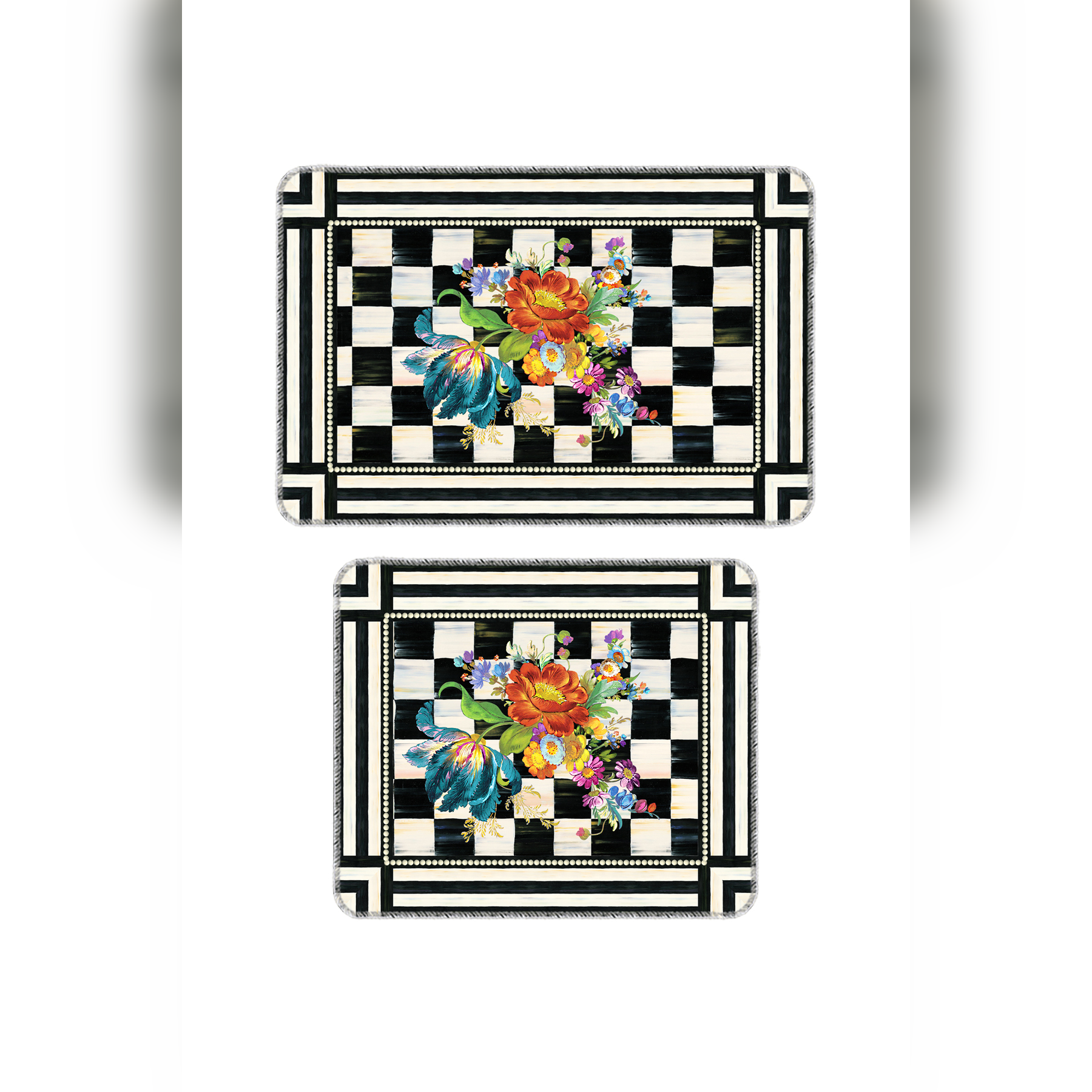 Banyo Paspası 2'li Set Kaymaz Tabanlı ve Yıkanabilir 60x90 Cm - 50x60 Cm