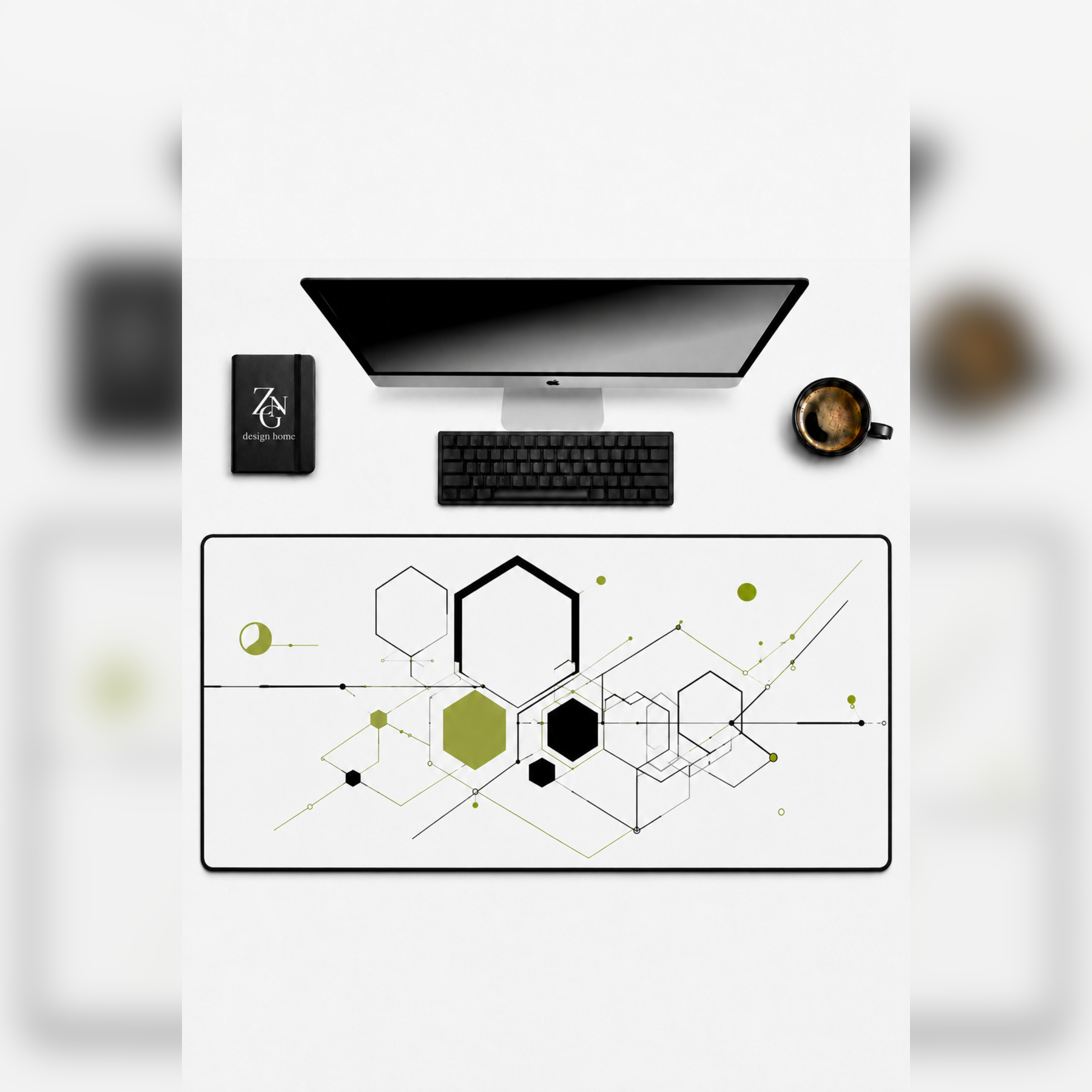 Zen Fusion Collection 80x40 cm Büyük Boy Gaming Mousepad Kaymaz Taban Deskmat
