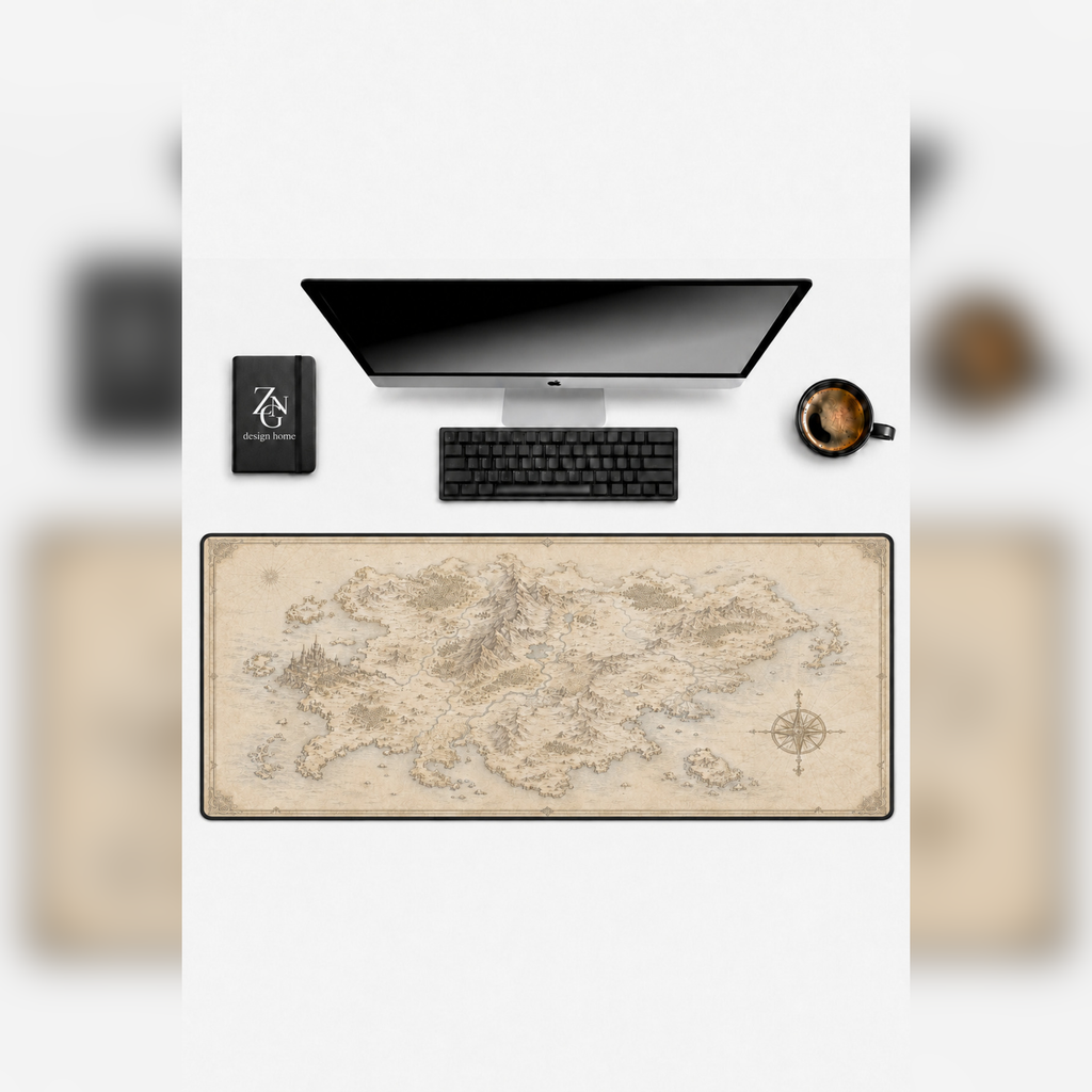 Pale Kingdoms Collection 80x40 cm Büyük Boy Gaming Mousepad Kaymaz Taban Deskmat